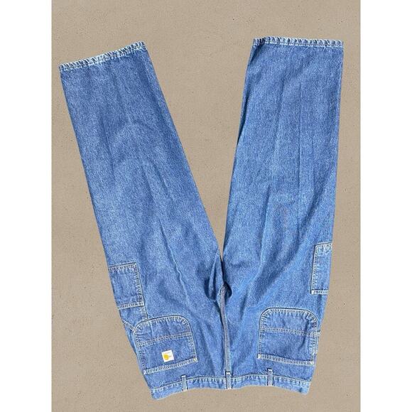 Carhartt FR Jeans Mens 42x30 Blue Straight Flame Resistant 280-83 Utility Work - Picture 10 of 14